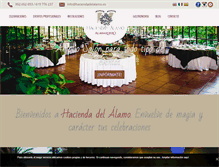 Tablet Screenshot of haciendadelalamo.es